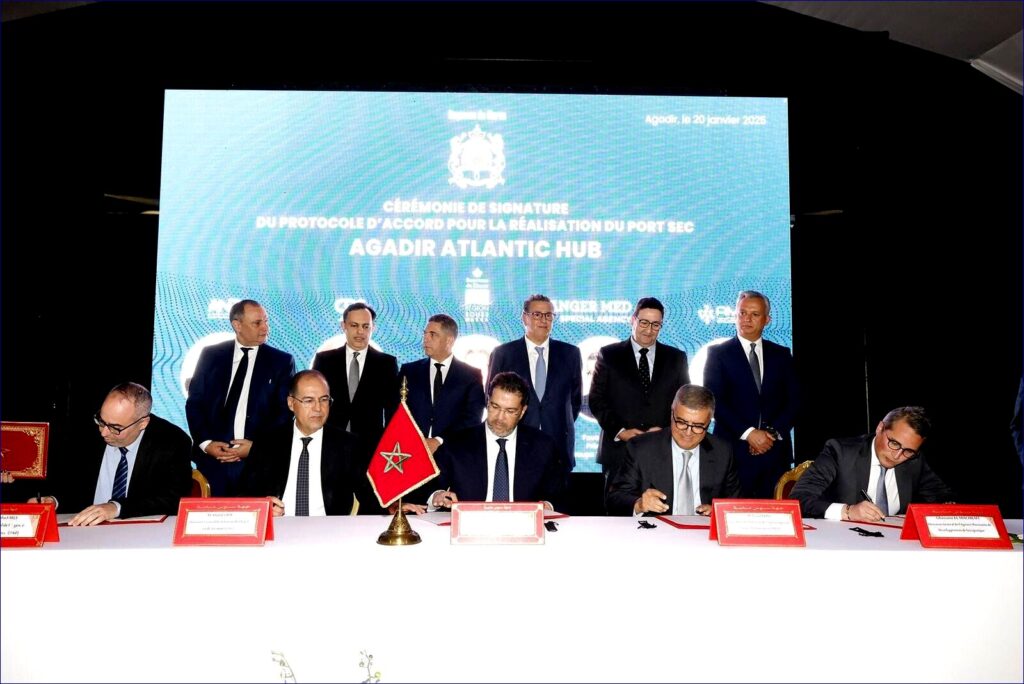 Accord signé pour la création du port sec Agadir Atlantic Hub