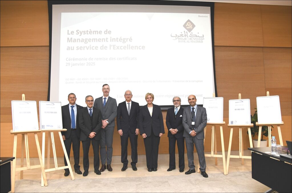 La Banque Al-Maghrib décroche la certification ISO pour ses systèmes de gestion
