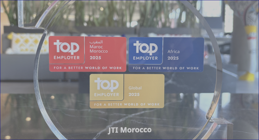 JTI décroche pour la 4ème fois le titre de « Meilleur Employeur » au Maroc !